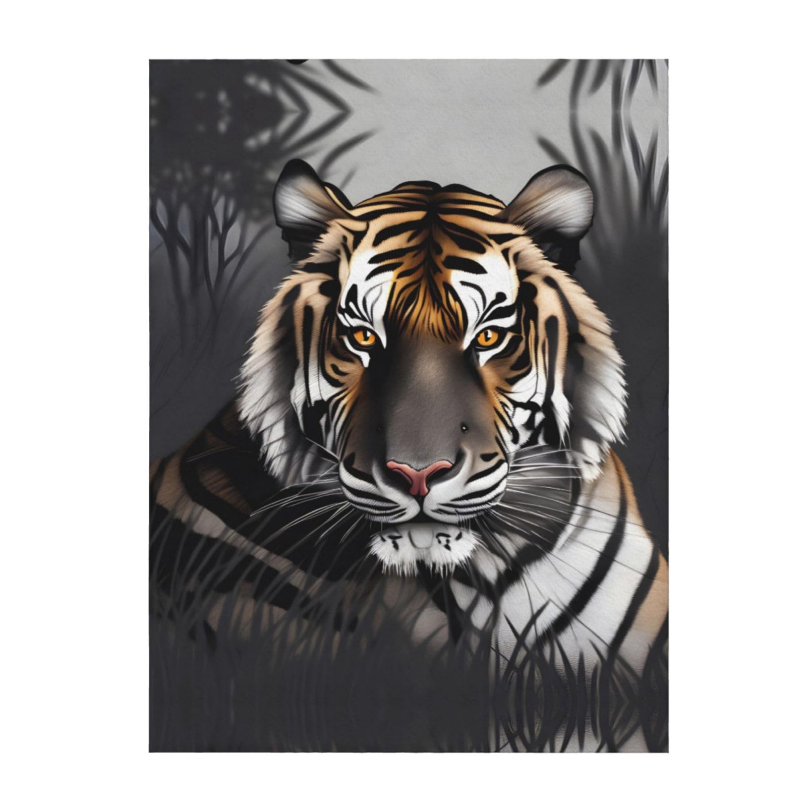 Couverture tigre pour rester au chaud sur le lit sans transpirer