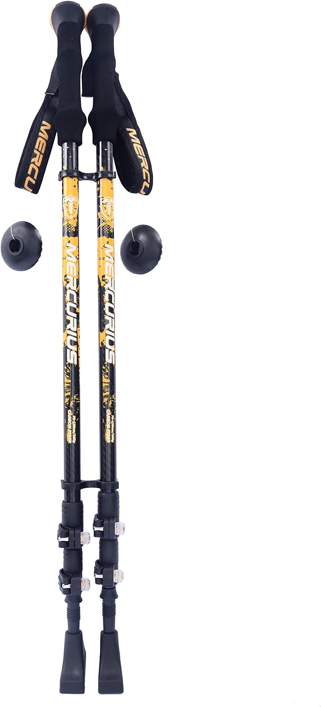 Mercurius Mottled Time Carbon Fiber Trekking Poles Walking Sticks