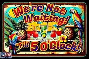 Great Outdoors USA Tiki Bar Metal Sign