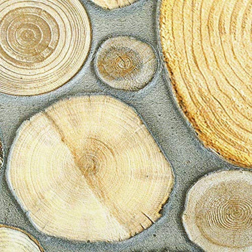 3D Papel Pintado Mural De La Pared - Grano De Madera De Tocón De Árbol -Mural De Pared Extraíble Autoadhesivo Papel Pintado Grande Peel And Stick Decoración Del Hogar Para El H 300(ancho)x210(alto) cm