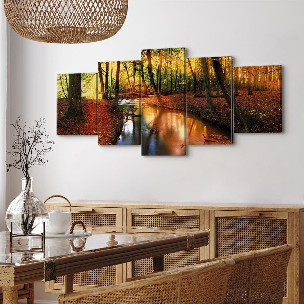 murando - Peinture acrylique Paysage 150x75 cm - Effet texturé ou coup de pinceau - Décoration avec finition faite à la main - Salon chambre - Finition artisanale - c-A-0064-b-n