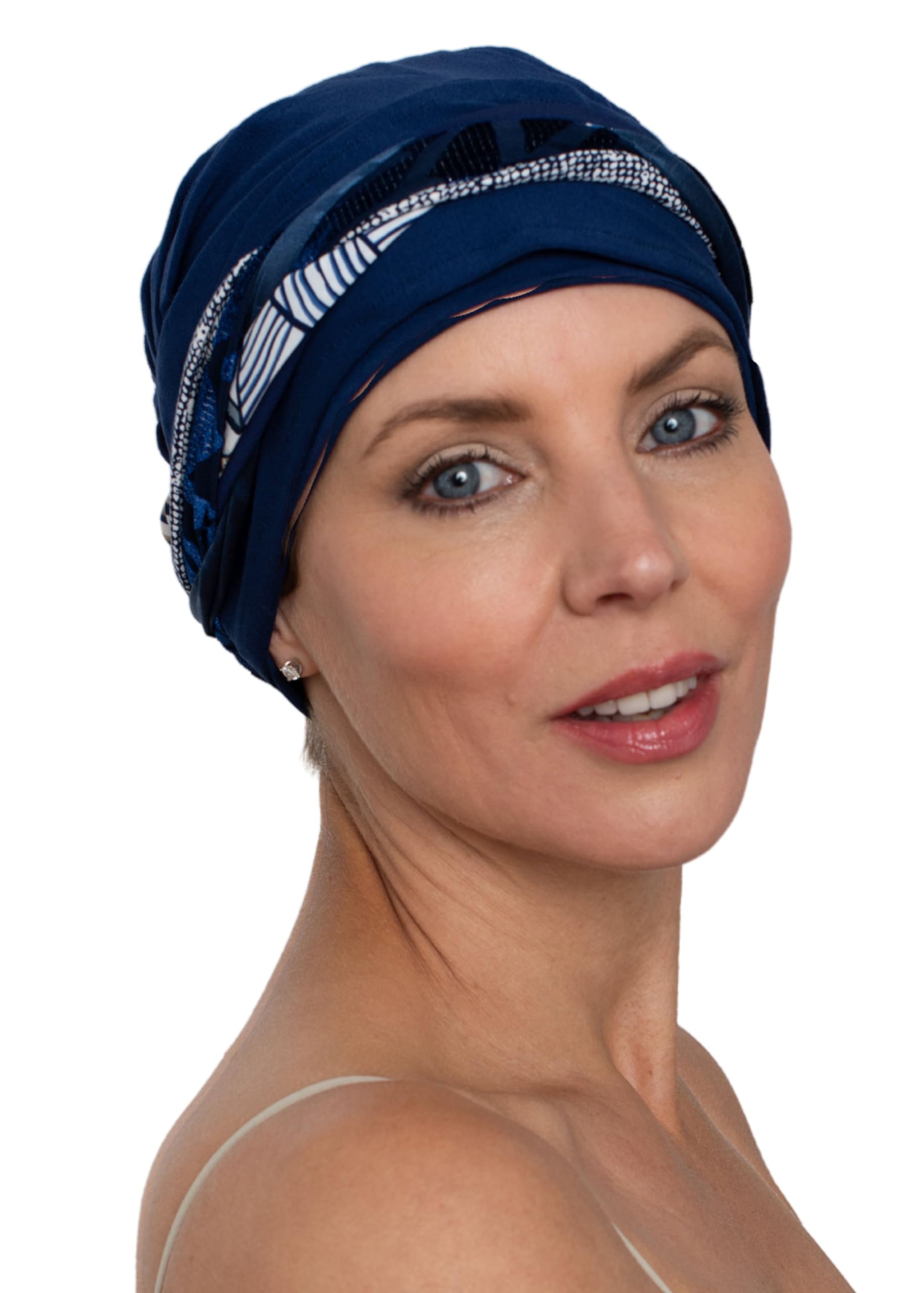 Deresina Headwear Boheme Turban de Chimio en Bambou, Bonnet Chimiothérapie pour Femme, Coiffe doux et Couvrant, Design exclusif pour Femmes Modernes