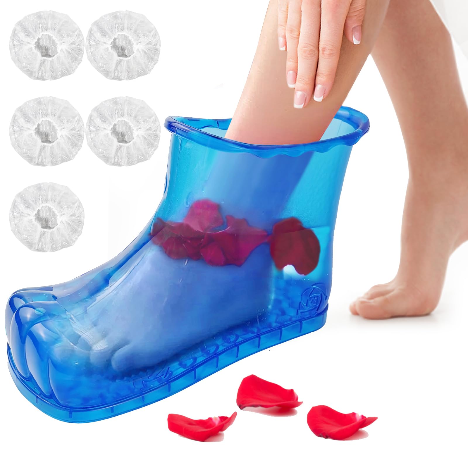 YOKYAK Foot Bath Soak Tub Shoe of Water Saving, Portable Spa Soak for Foot Care, Milk Bath, Includes: A Soaking Bowl Shoe,Nail Clipper and Pedicure