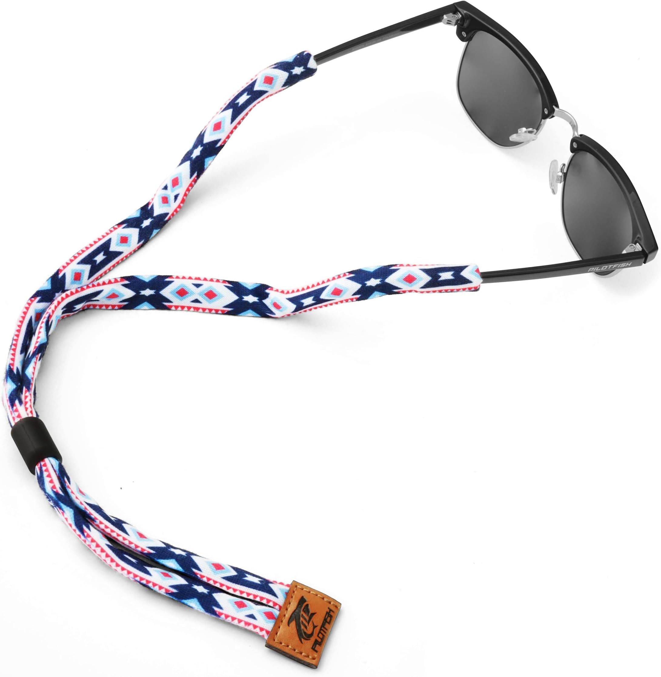 Pilotfish Premium Cotton Eyewear Retainer Sunglass Strap - Multiple Design Options - Soft & Durable Sunglass Holder