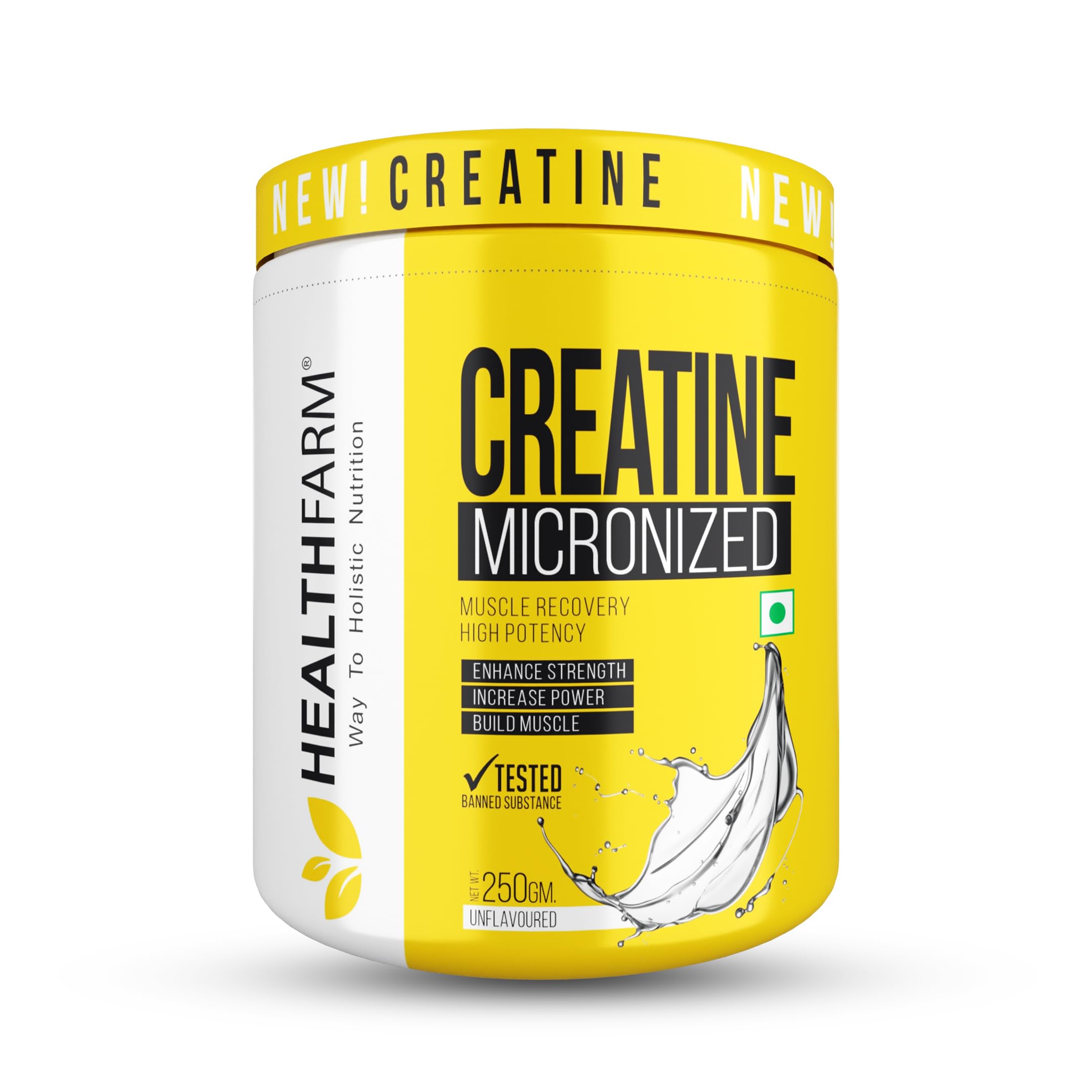 Healthfarm Creatine Monohydrate Powder - 3g of Micronized Creatine Powder per Serving, Creatine Pre Workout, Creatine for Building Muscle, Creatine Monohydrate (250 gram) (B09BZL1TNJ) Amazon Price History, Amazon Price Tracker