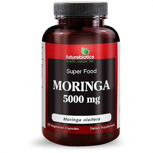 Miniatura 5 de FutureBiotics Moringa 5000 mg 60 Vegetarian Capsules