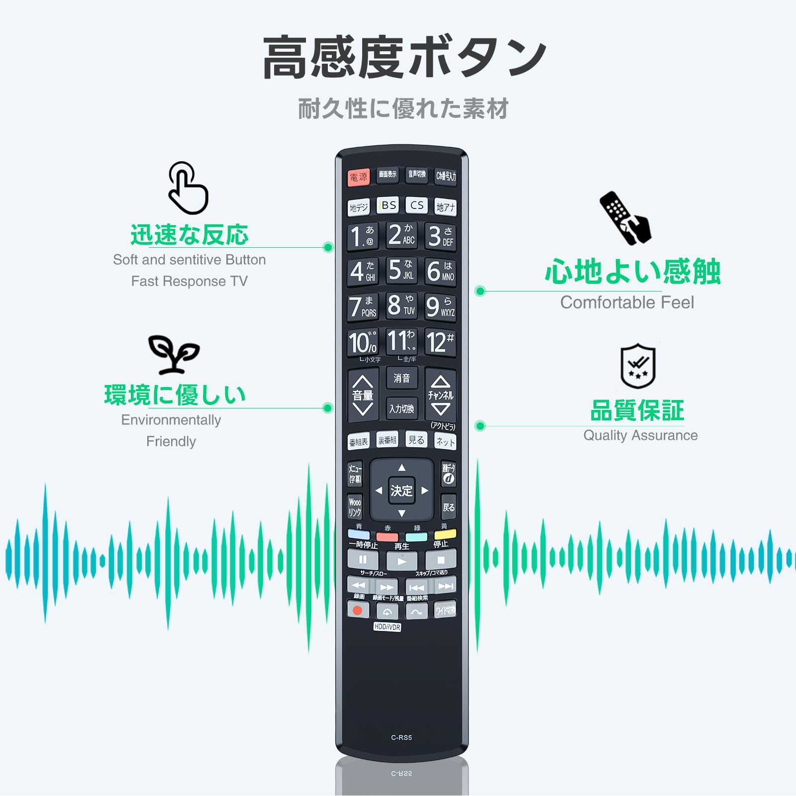 Amazon | テレビリモコン C-RS5 for HITACHI 日立 Woooテレビリモコン