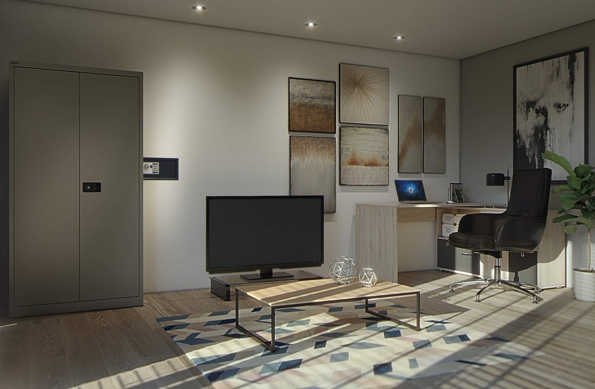 Mobile TV nero 100 x 40 x 40 cm in truciolato | Leroy Merlin