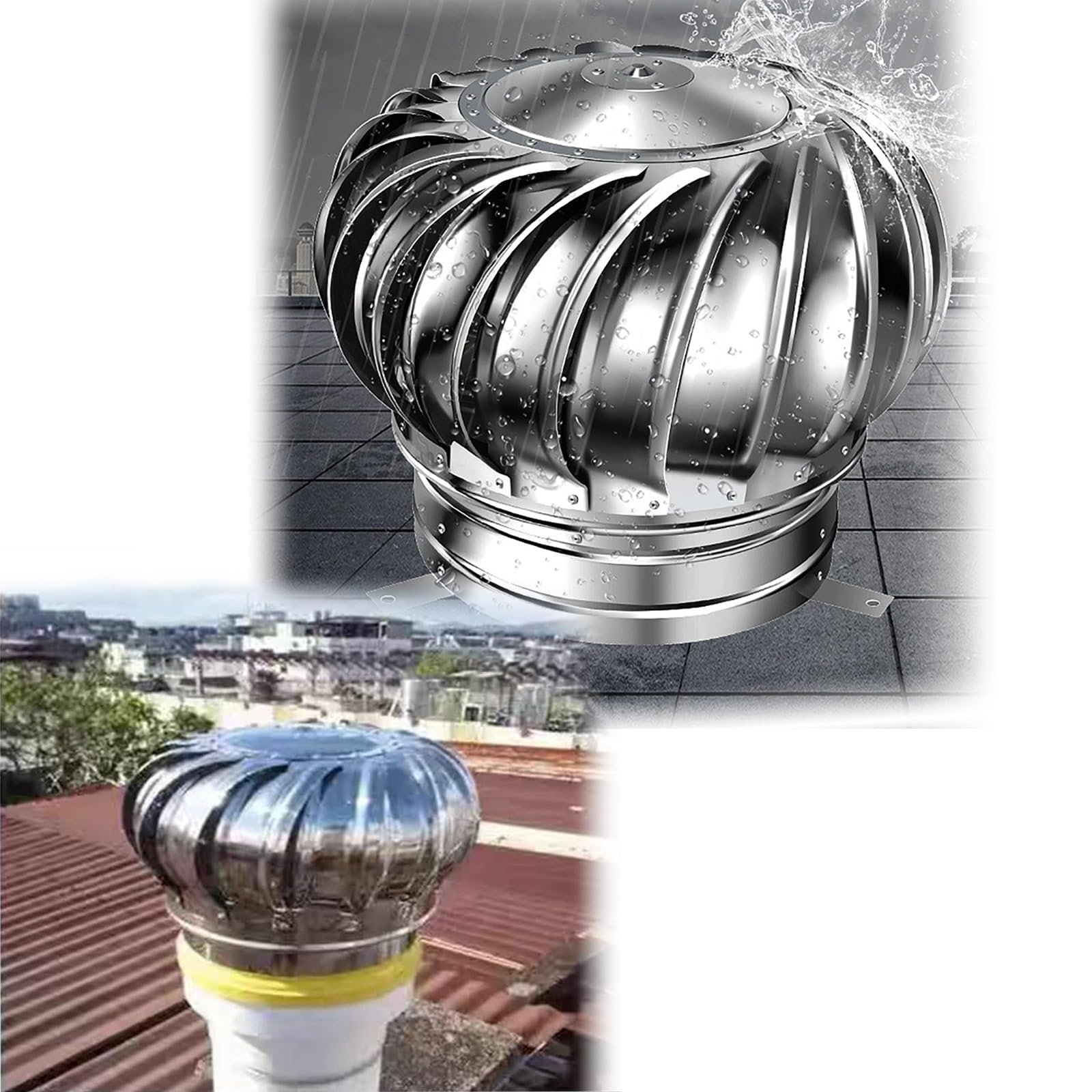 Ventilateur de toit industriel 150 mm pour assainir les hangars et ateliers