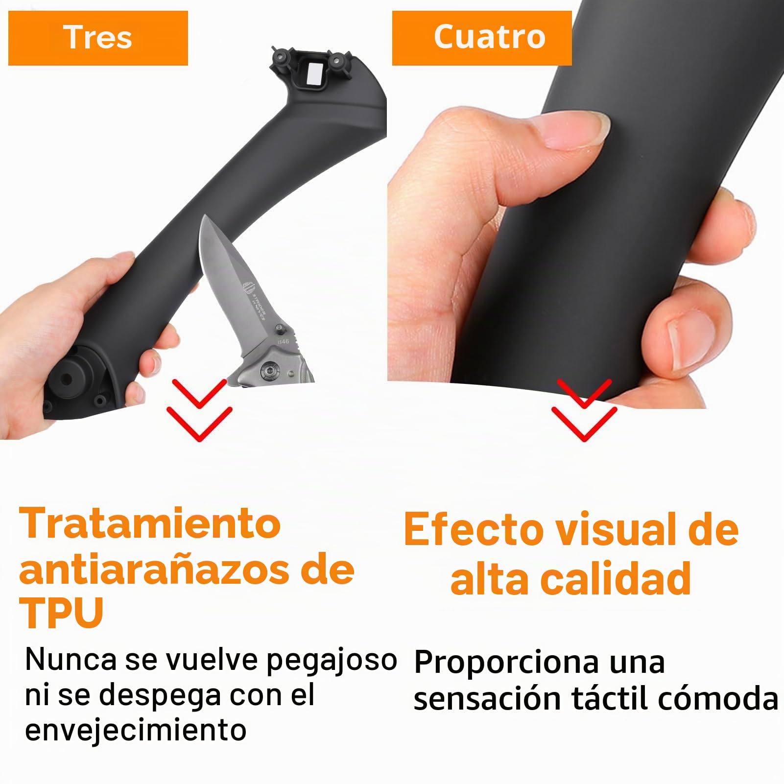 6 PCS Compatible con Tirador Puerta bmw Serie 3 E90/E91/E92/E93 2004–2011 Manija Puerta Izquierda + Maneta Puerta Derecha E90/E91/E92/E93 316i,320i,320d,323i,325i,328i,335i,335i (Negro)