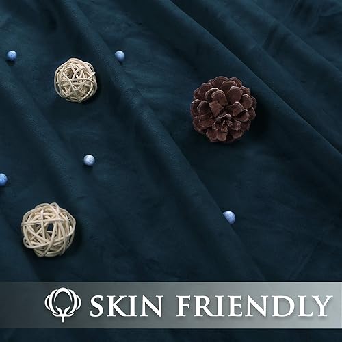 Miniatura 312 de StangH Cortinas verdes de terciopelo, cortinas extralargas para oscurecer la habitación del dormitorio, cortinas para sala de estar, cortina Verde