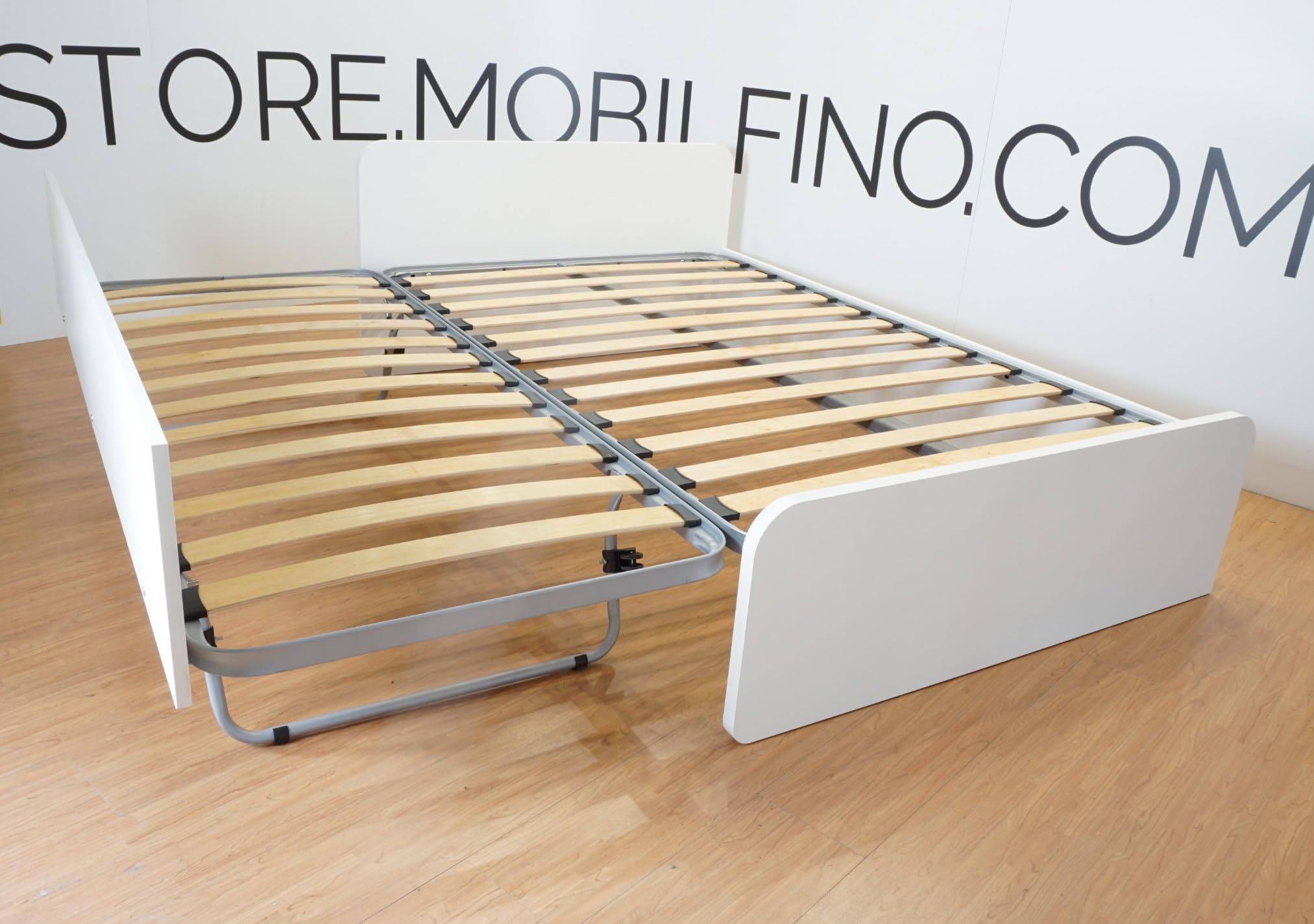 Letto 1 piazza e mezza con letto estraibile - Testata a sinistra, Salvia
