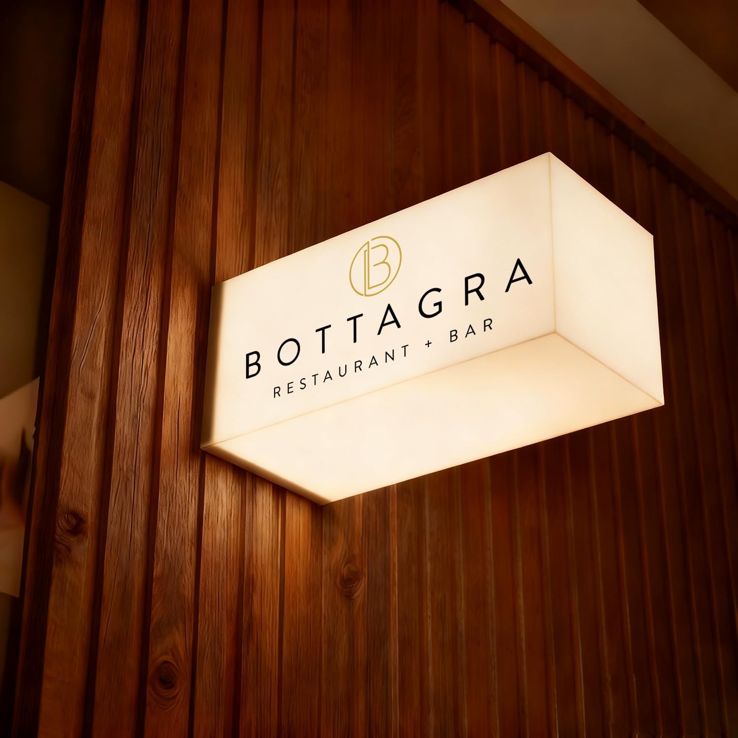 Custom LED Lightbox Sign, Illuminated Advertising Store Sign, Logo Branding Signage, Outdoor Signboard for Shops, Restaurants, Cafés, Studios and Tea Salons (Double-Sided Printed)