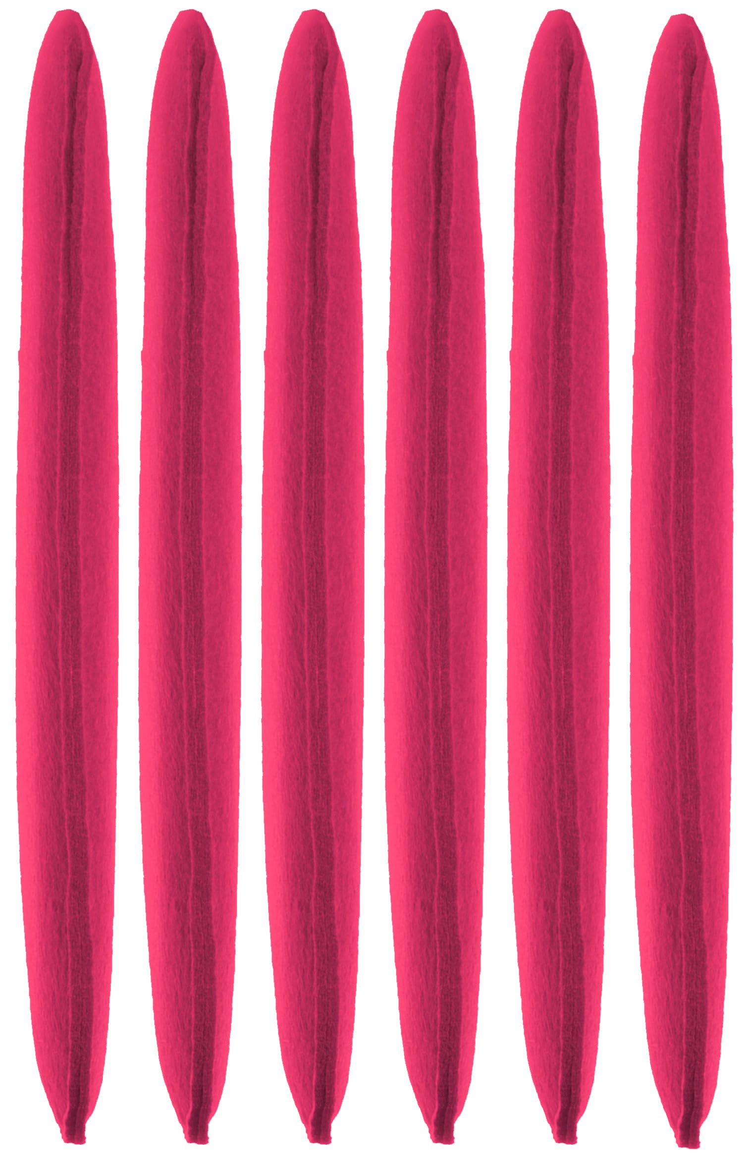 Brandsseller Lot de 6 Coussins d'assise en Feutre 35 x 35 x 2 cm – Galettes de Chaise carrées et Robustes pour l’intérieur et l’extérieur, Assise rembourrée Confortable - Rose