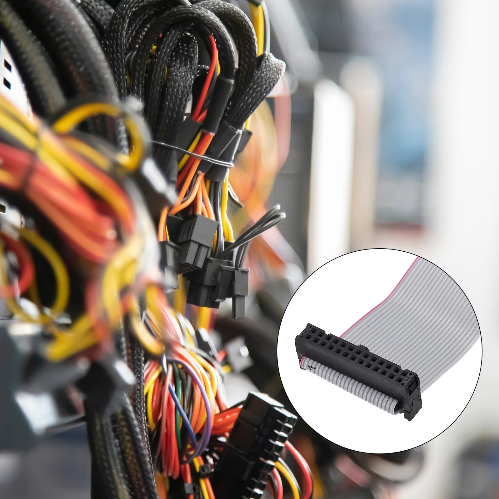 QUARKZMAN Kabel płaski IDC DB25 męski do FC-26 żeński bez 2,54 mm długość 20 cm