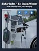 Raylix 2026 New 11 kW Mobile Wallbox Type 2 Charging Cable (7 m 8A-16A 3-Phase) with Electricity Meter & Adjustable Current & Delayed Charging Charging Cable CEE 16A to Type 2 and Charging Station Charging Brick EV Charger