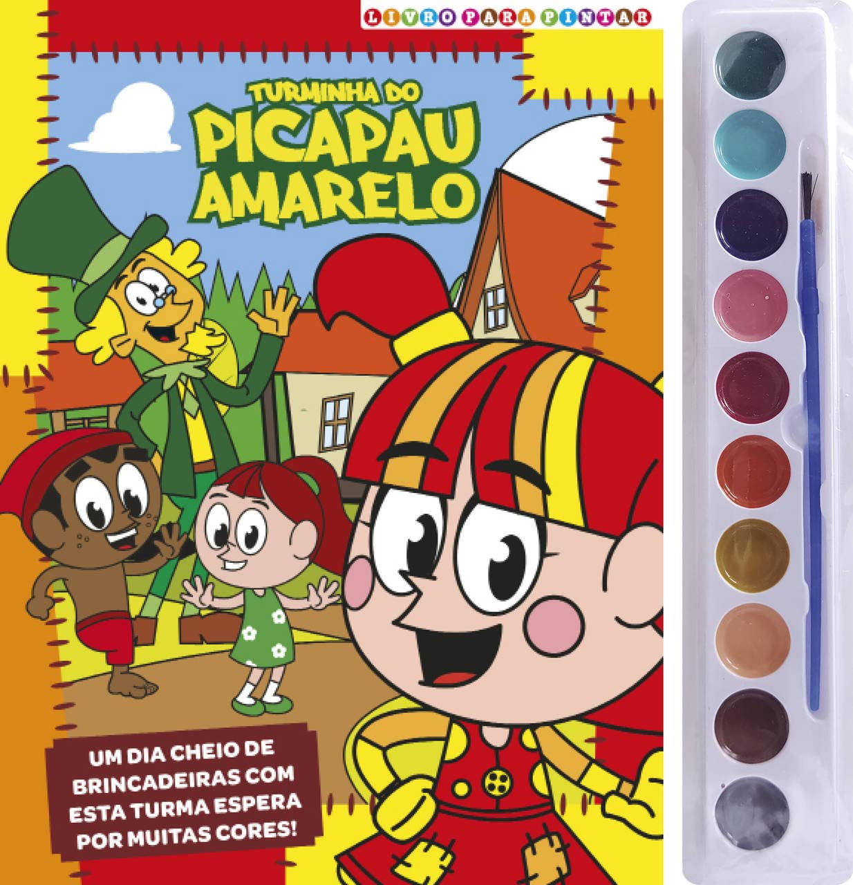 Livre Sitio do Picapau Amarelo pour peindre à l'aquarelle album coloriage enfant
