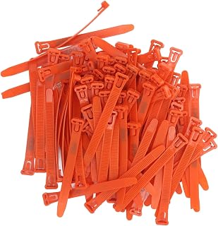Yosoo Chicken Leg Bands, Reusable Poultry Identification Rings for Chickens Ducks Goose Pigeons with PP Material (Orange)