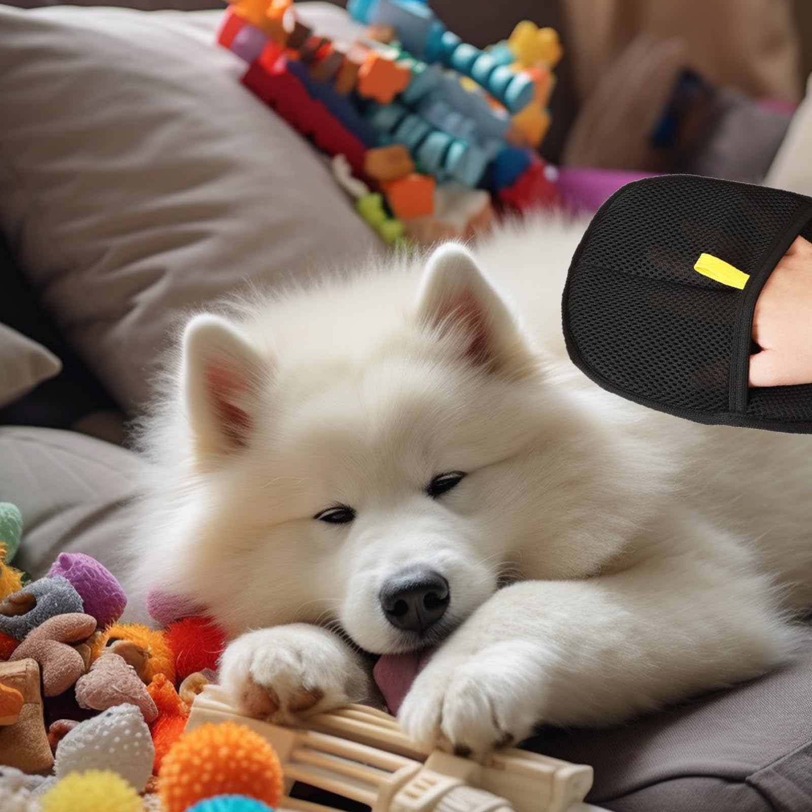 Petopia Gants De Toilettage En Silicone Pour Chien Et Chat