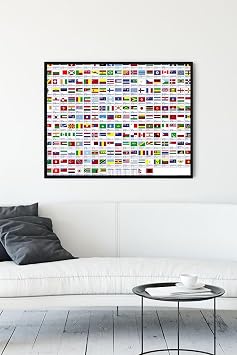 Postermanya pster13748  lke Bayraklar  E itim  er eveli Tablo 40x50cm