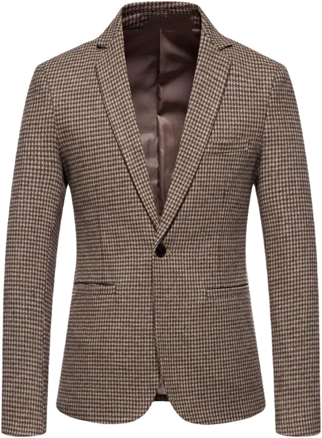 Men's Wool Suit Jacket Slim Jacket Autumn Winter Fashion Solid Color Wedding Dress Casual Business Suit Jacket