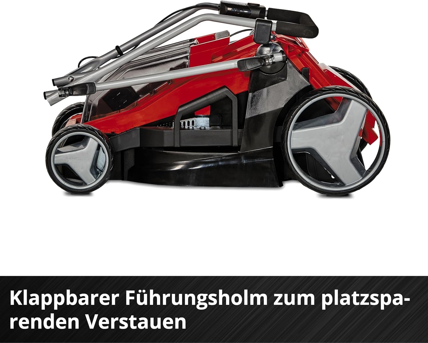 Einhell Akku-Rasenmäher GE-cm 36/43 Li M-Solo Power X-Change (36 V, 43 cm Schnittbreite, bis 600 m², Brushless, Mulchfunktion, 63L Fangkorb, 25-75 mm Schnitthöhe, ohne Akku)