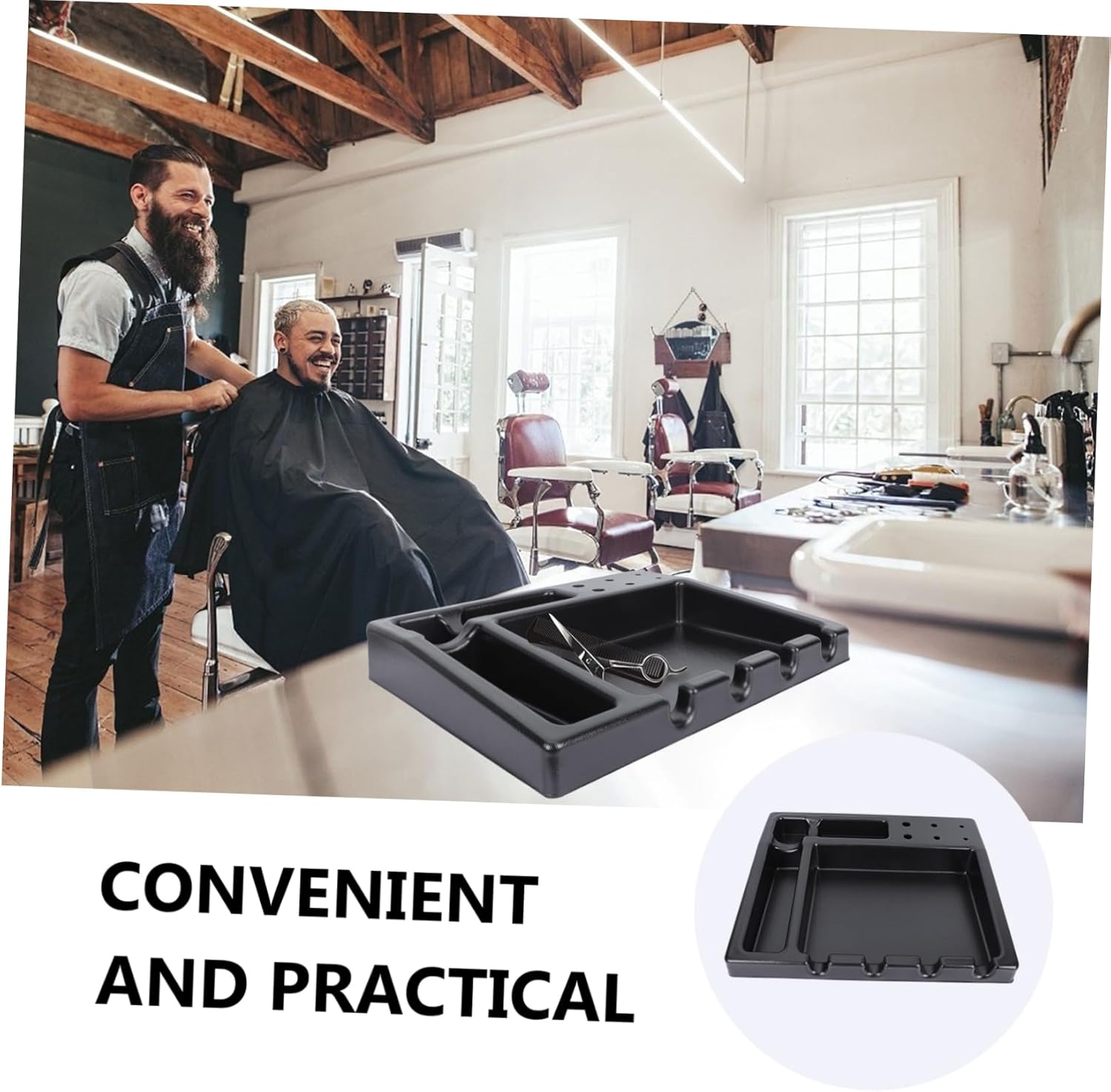 Vaguelly Hair Clippers Storage Box Barber Clipper Holder Salon Clippers Organizer Clipper Trays Cutter Display