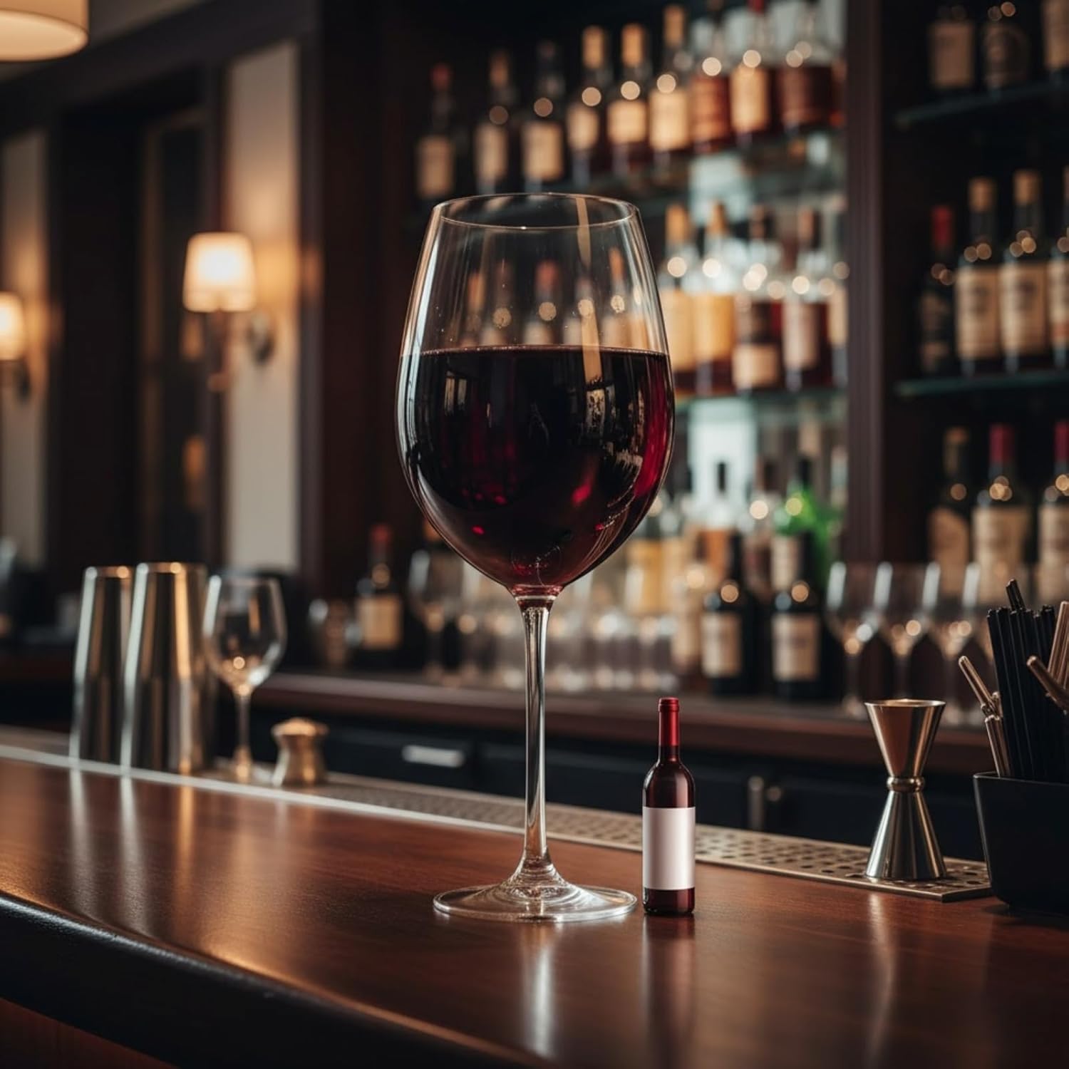 Worlds Largest Giant Wine Glass - Huge 32 Inches, 3.7 Gallons, Mega Pint, Huge Stemware, Clear Decorative Hand Blown Glassware, Large Novelty Stemware/Champagne Magnum Chiller, Oversized XL Goblet