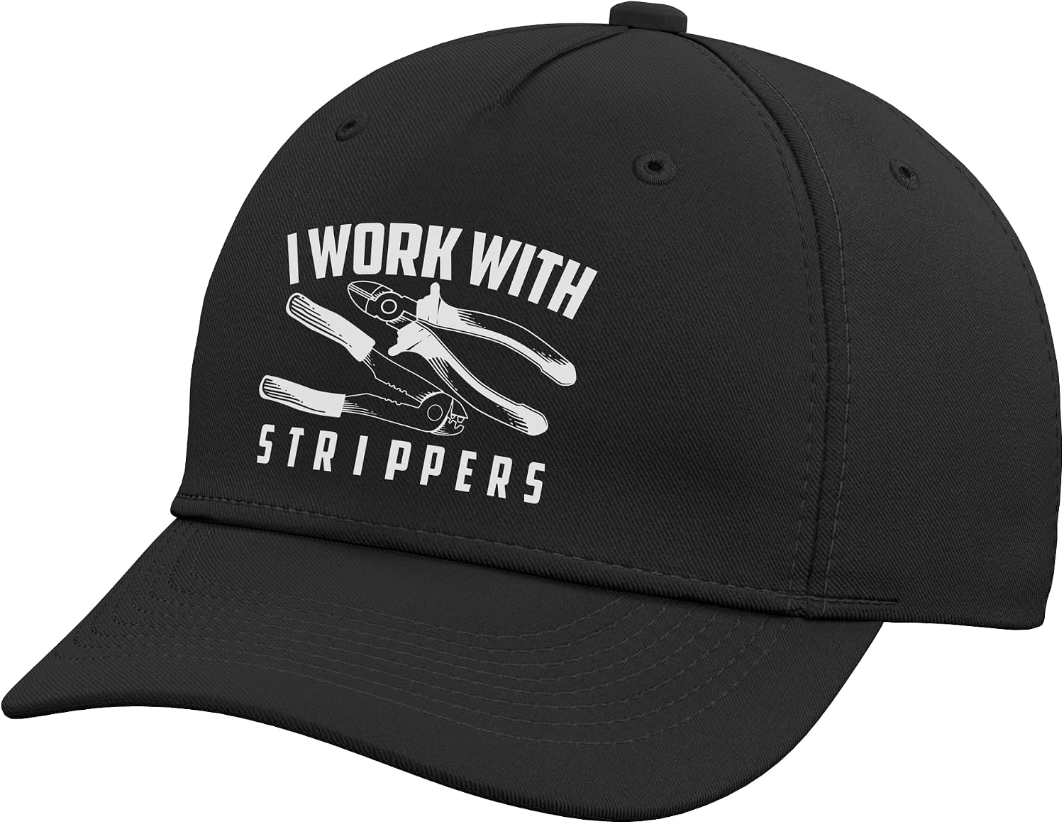 I Work with Strippers - Cool Electric Hand Tool Gift Adjustable Baseball Hat