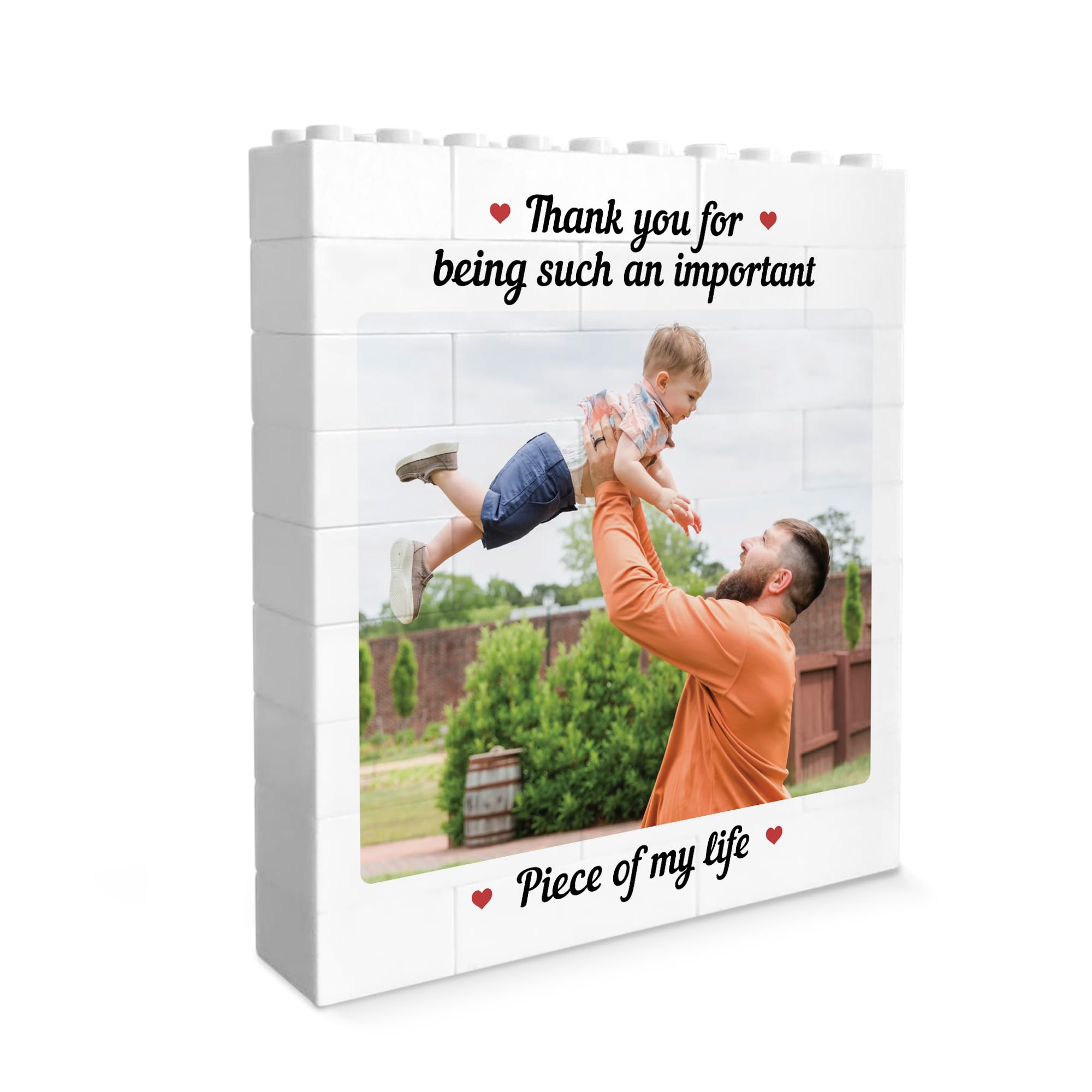 Red Ocean Personalised Photo Block Thank You Gift For Daddy Dad Grandad Uncle Thank You Gifts For Him Building Block Puzzle Gift Him Birthday Fathers Day Present Keepsake