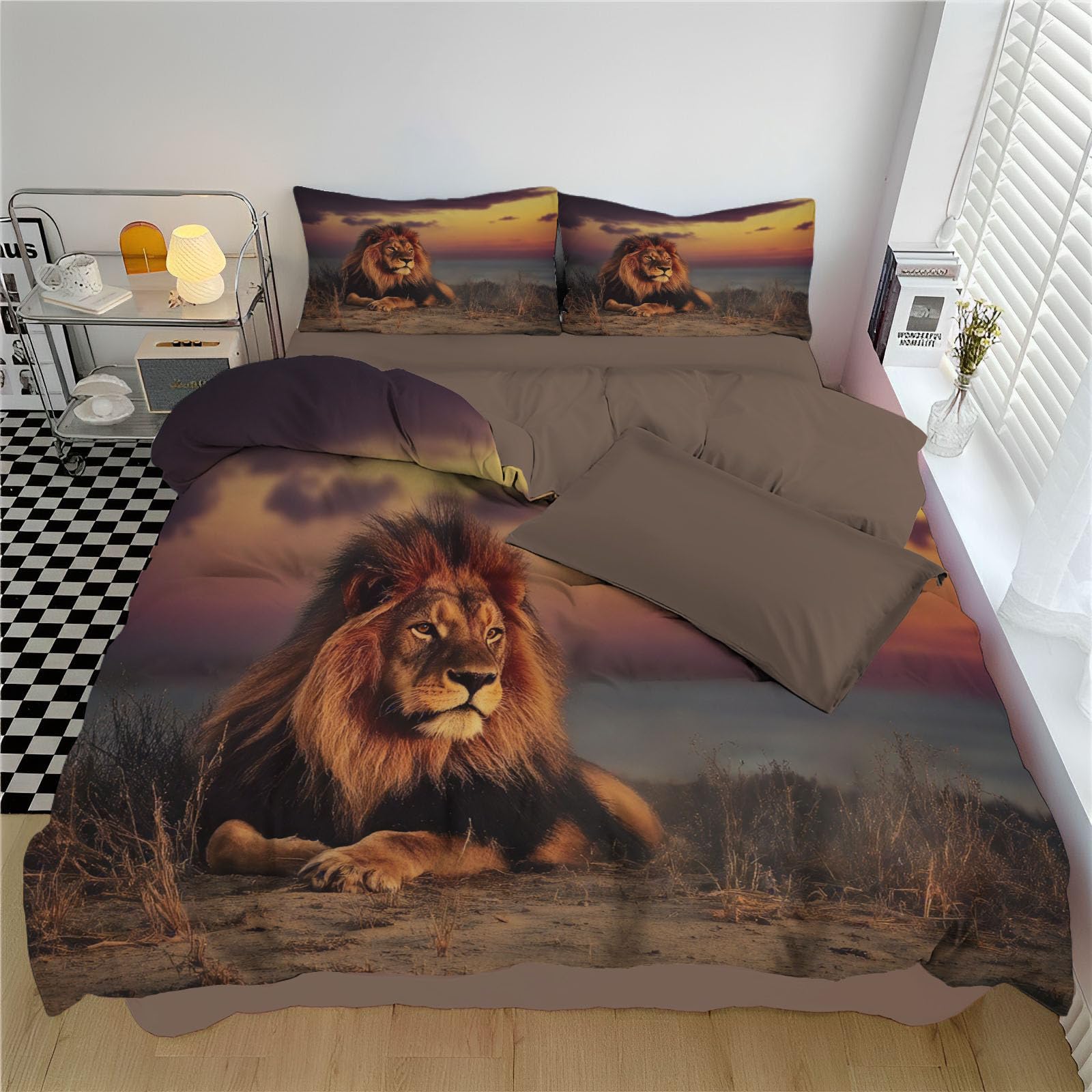 Housse de couette loup 200x200cm pour décorer la chambre d'un adolescent passionné