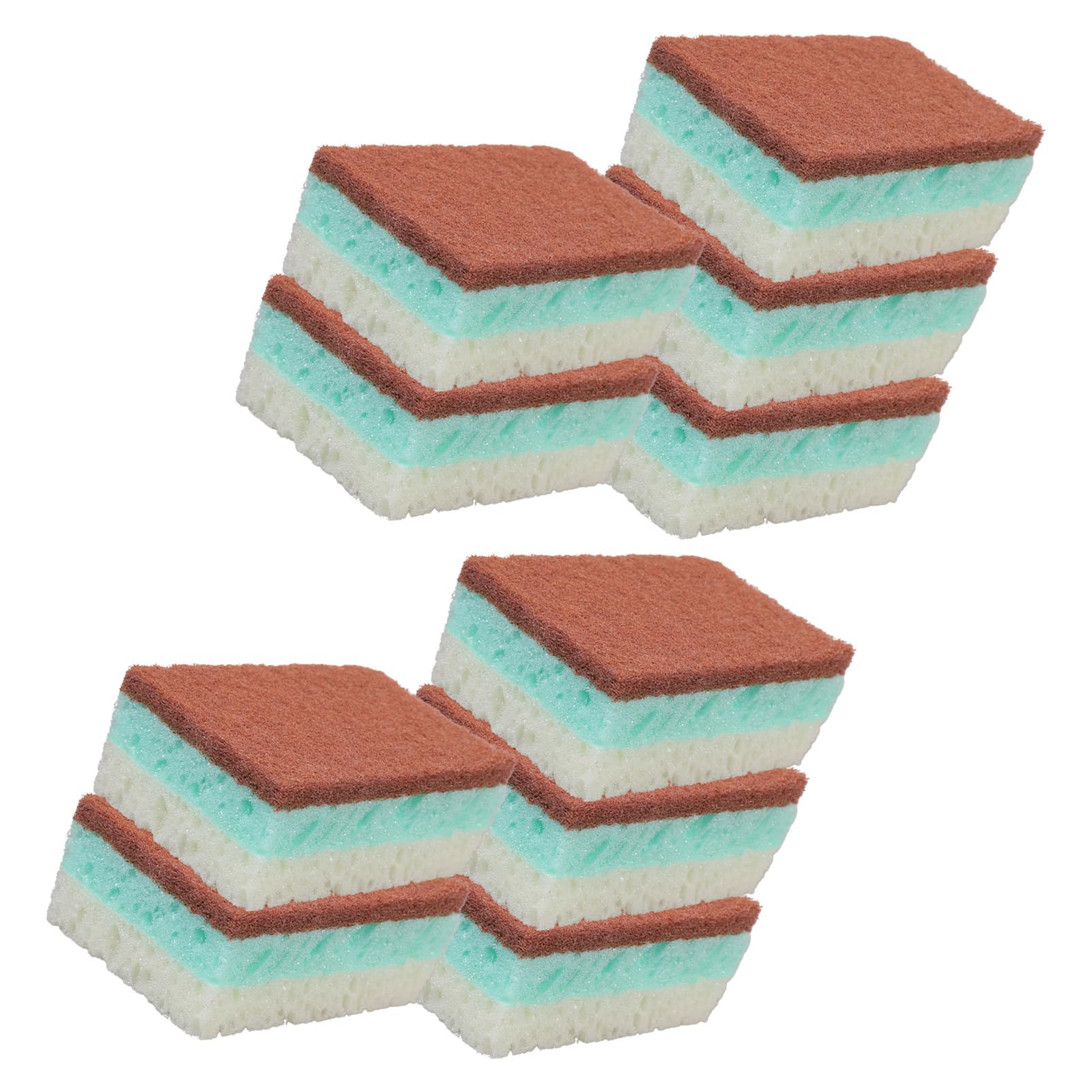 hogtnd 5/10 Pieces Scouring Pads, Quick Stain Removal, Quick Drying, Dishwashing for Glassware, Utensils, Kitchen Appliances, Kitchen Cleaning
