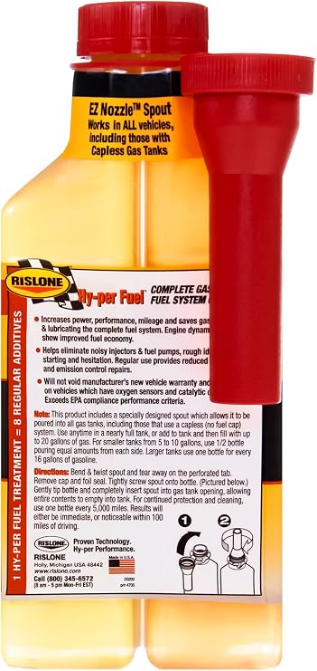 Rislone Hy-per Fuel Complete Fuel System Cleaner Gas (Pack of 4)