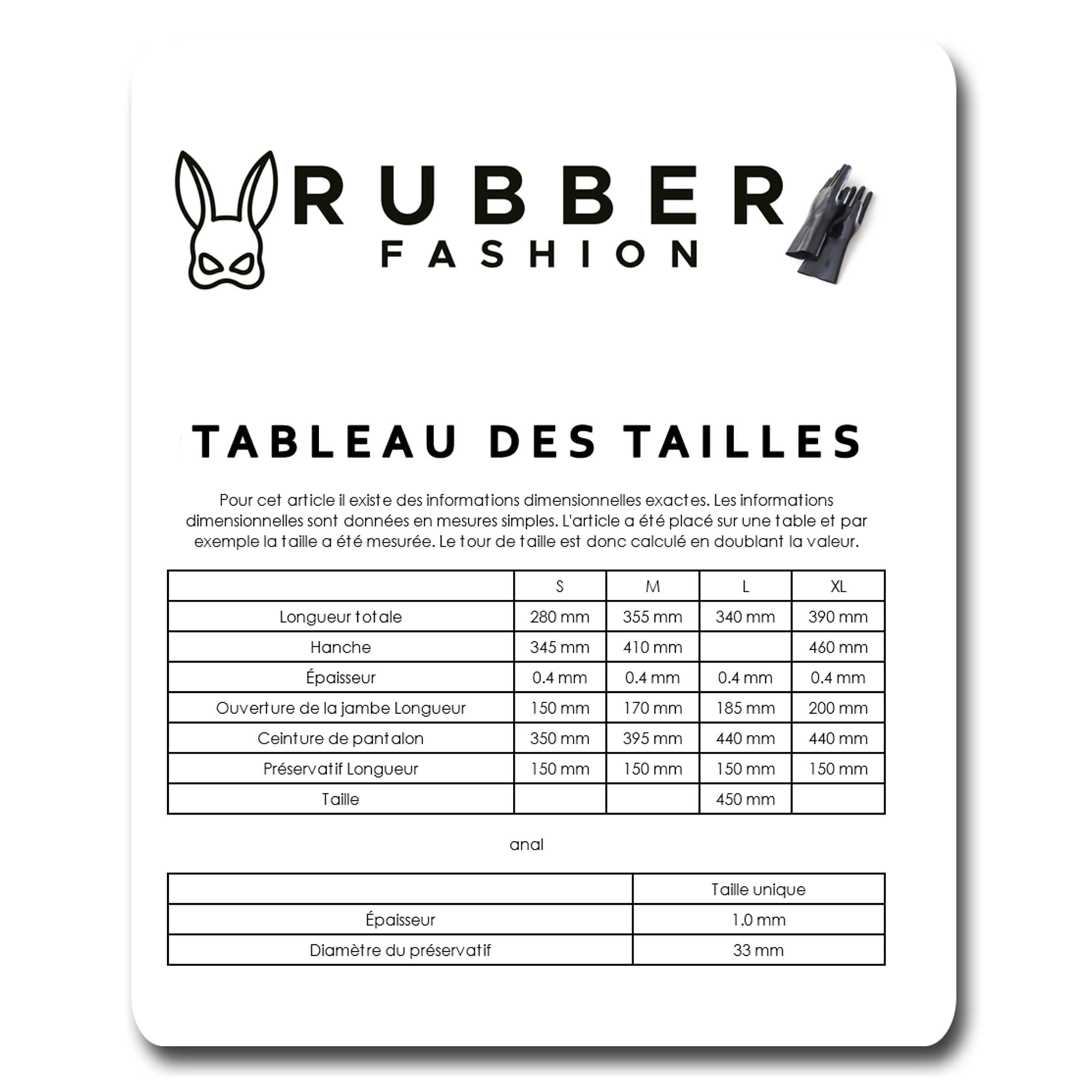 Rubberfashion Slip en Latex - Court Pants Sexy en Latex avec étui pénien et gode Anal intérieur - Lingerie pour Homme