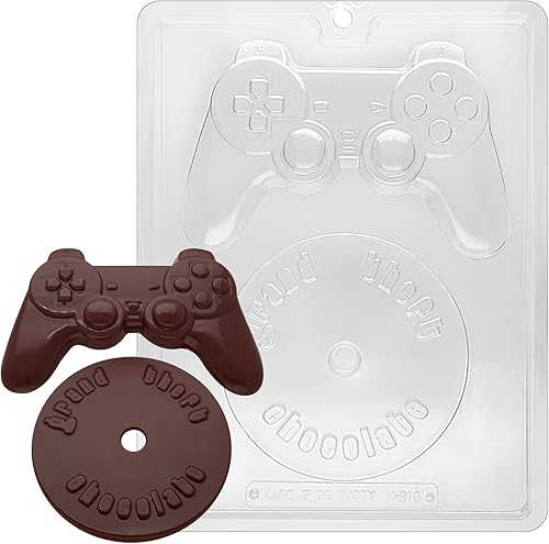 Cybrtrayd Kit de videojuego M216 Molde de caramelo de chocolate con instrucciones exclusivas de moldeo de chocolate con derechos de autor de