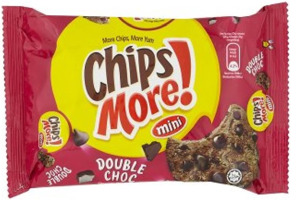 Mini Chocolate Chip Cookies 10 Packs x 88g (Double Choc Chocolate)