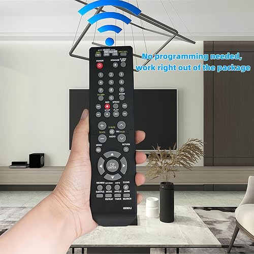 Miniatura 5 de Mando a distancia de repuesto compatible con Samsung DVDV9700 DVD-VR325 DVD-V3500 DVD-V3600 DVD-V3650 DVD VCR Combo Player Recorder