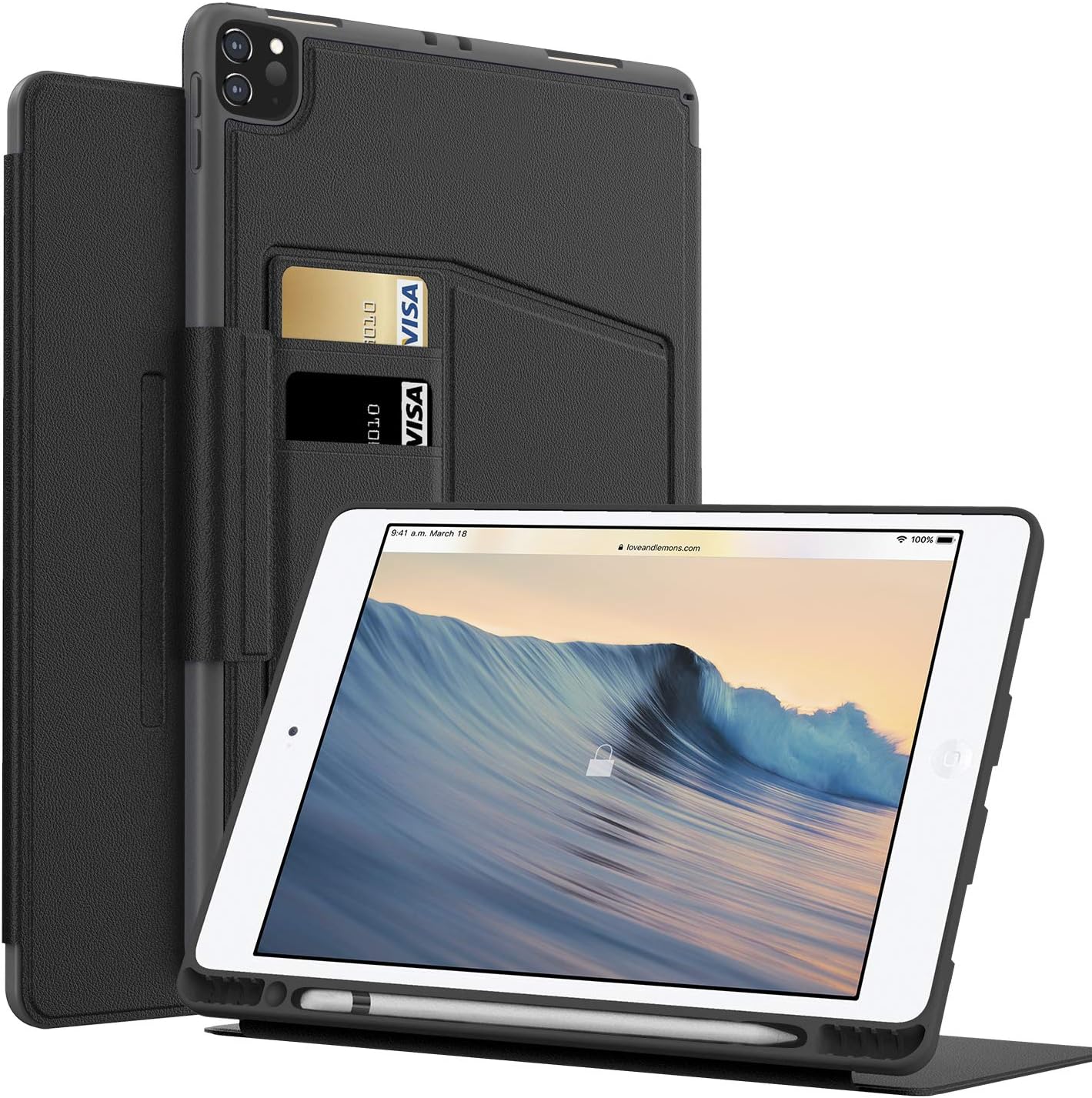 Ipad Pro 12 9 Hülle Mit Stifthalter MEYIFEN iPad Pro 12,9 Zoll 2020 & 2018 Hülle mit Stifthalter, ultra