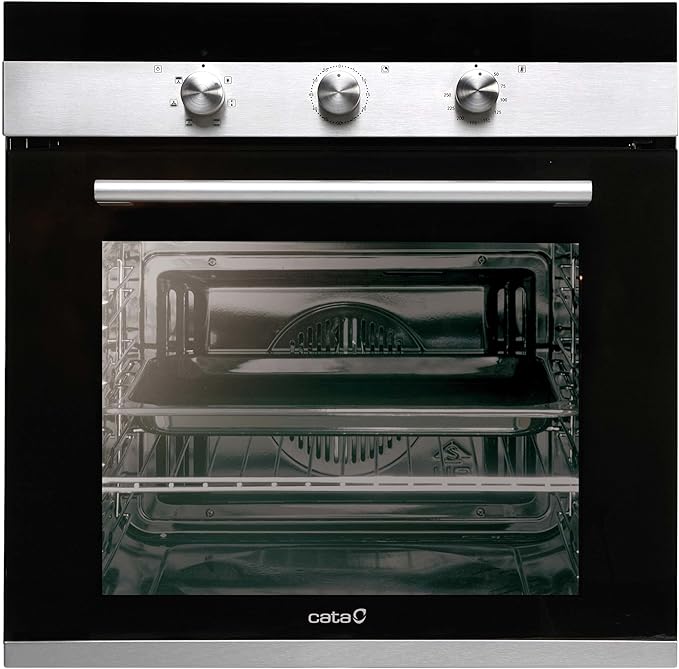 CATA CM 760 AS BK Horno multifunción, 2400 W, 50 litros, Acero Inoxidable, Negro