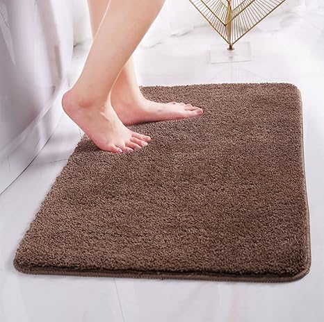 Amazon 無地ベロアフロアマットバスルームラグトイレラグ吸収ドアマット滑り止めベッドルームフロアマット耐久性のある家庭用マット洗濯機で洗えるフロア マット ラグ カーペット オンライン通販