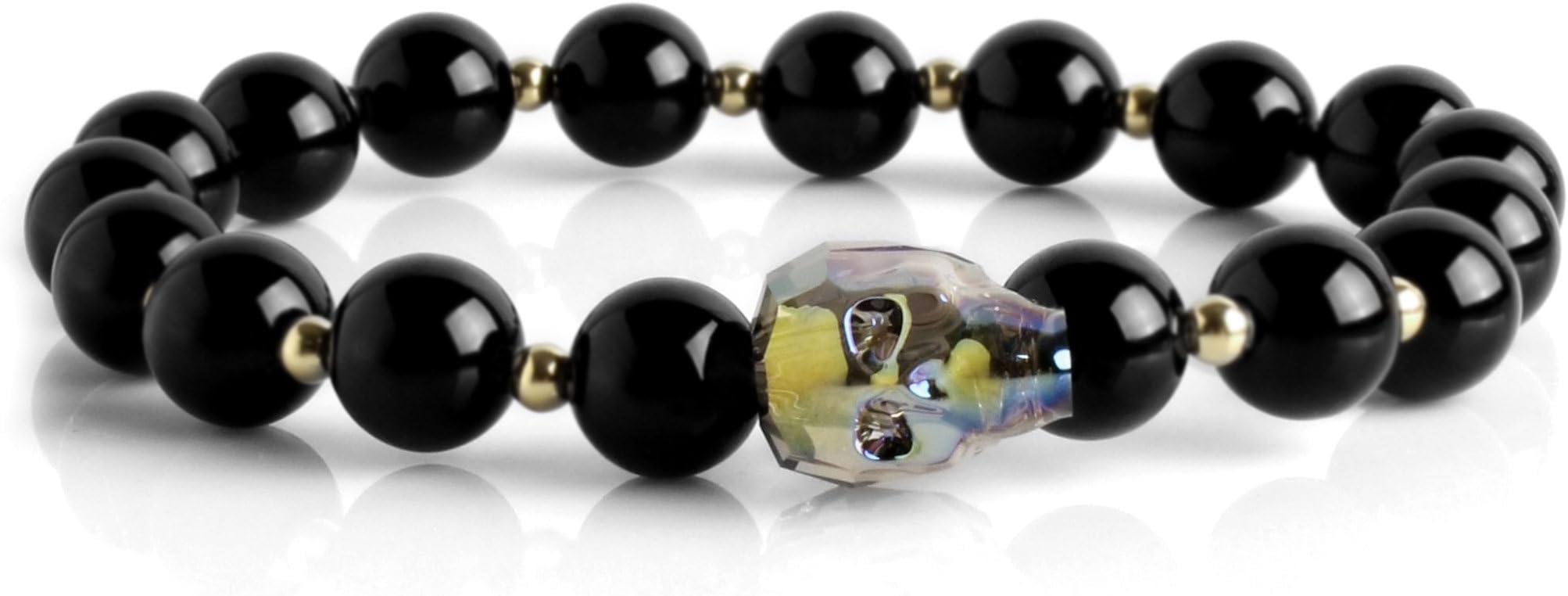 Cloisonnekorea Bracelet Titanium Silver Swarovski Skull Edition Mens Healthy Effects Find Your Fit Verdii 159TM