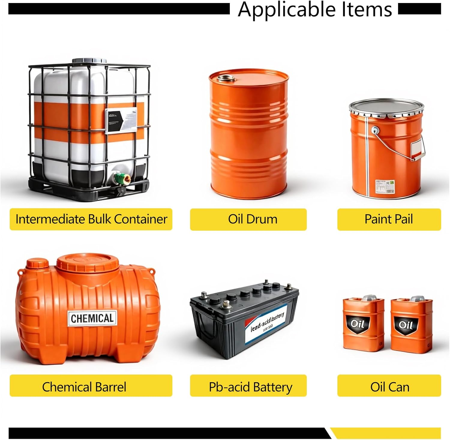 Spill Containment Tray with Drain, Anti-Leak Plastic Oil Tank Spill-Proof Pallet, Industrial Oil Drum Modular Platform,26.4 x 26.4 x 5.9in,1 Drum