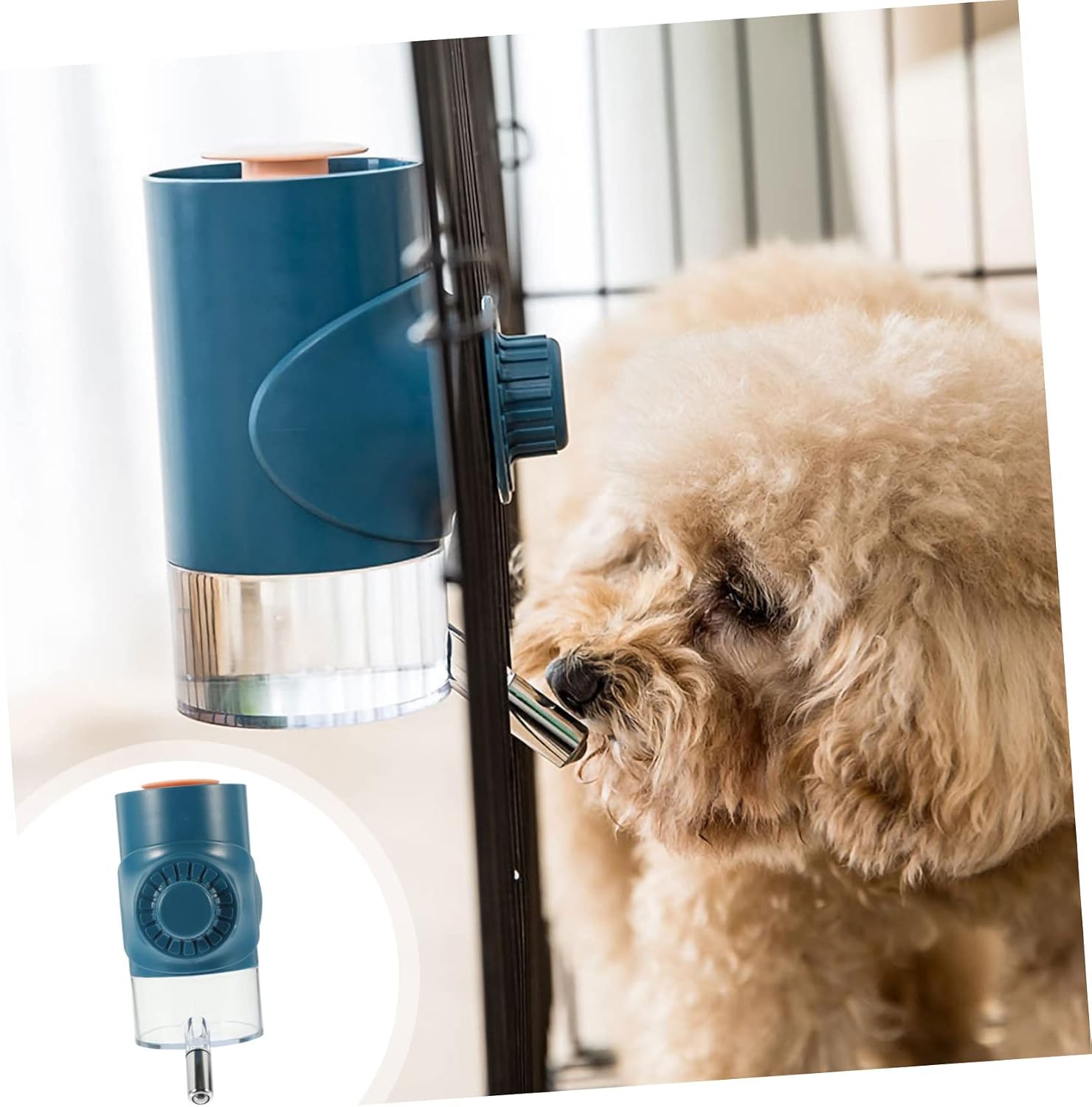 Automatic Hanging Dog Water Dispenser Pet Water Bottle for Cats and Dogs Easy to Install Non-Skid Design Safe Material