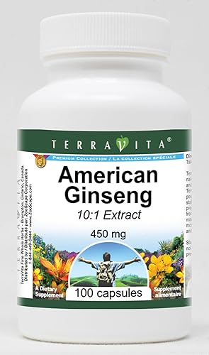 American Ginseng 101-450 mg (100 cápsulas, ZIN 520222) - Paquete de 3