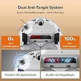 roborock Qrevo Edge 2 Set Robot Aspirateur Laveur, 25 000 Pa, Lavage des Serpillières à l'eau Chaude à 80°C, Évite 280+ Obstacles, Système Anti-enchevêtrement, 7,98cm Mince,Technologie FlexiArm, Blanc - 5