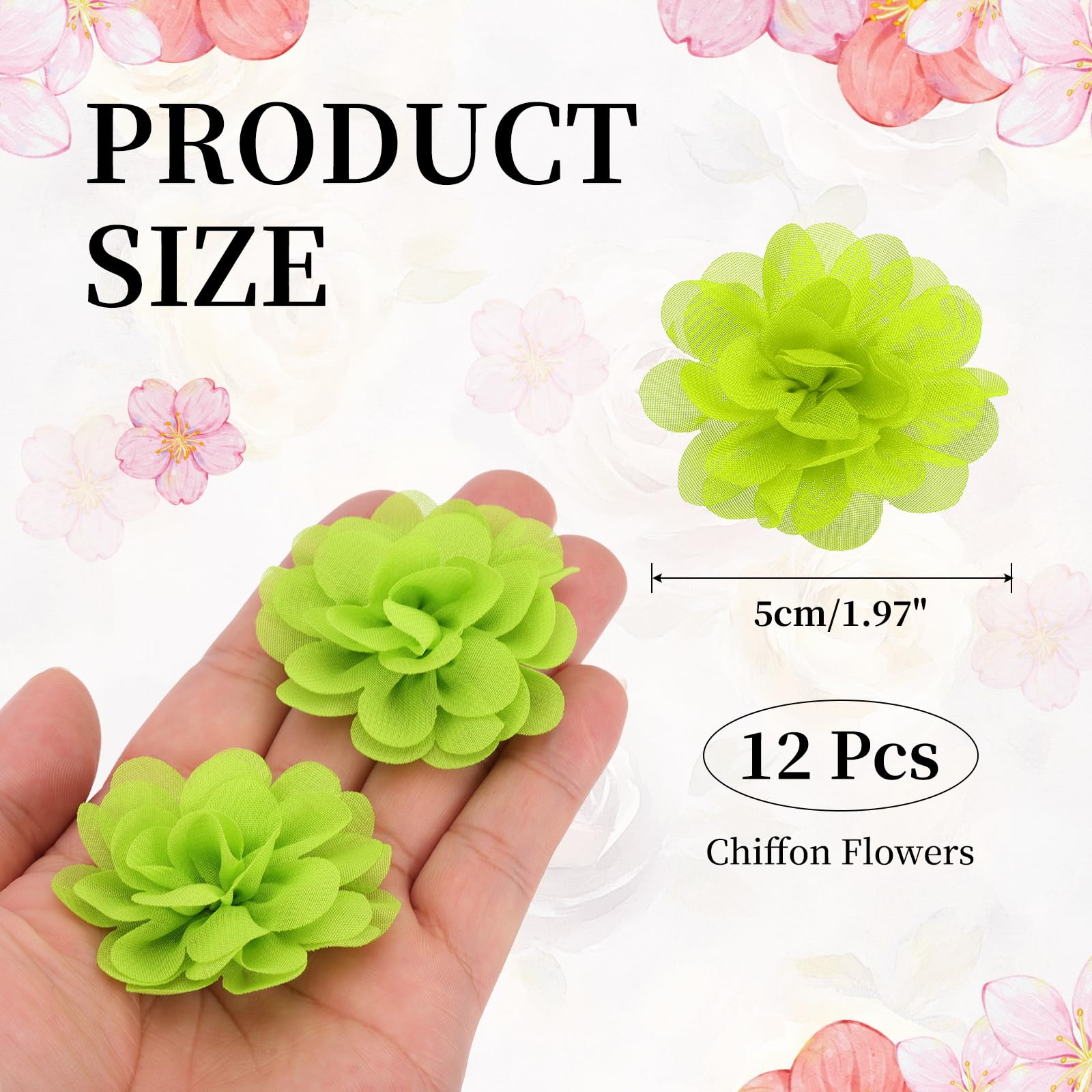 PATIKIL Chiffon Flowers - Image 2