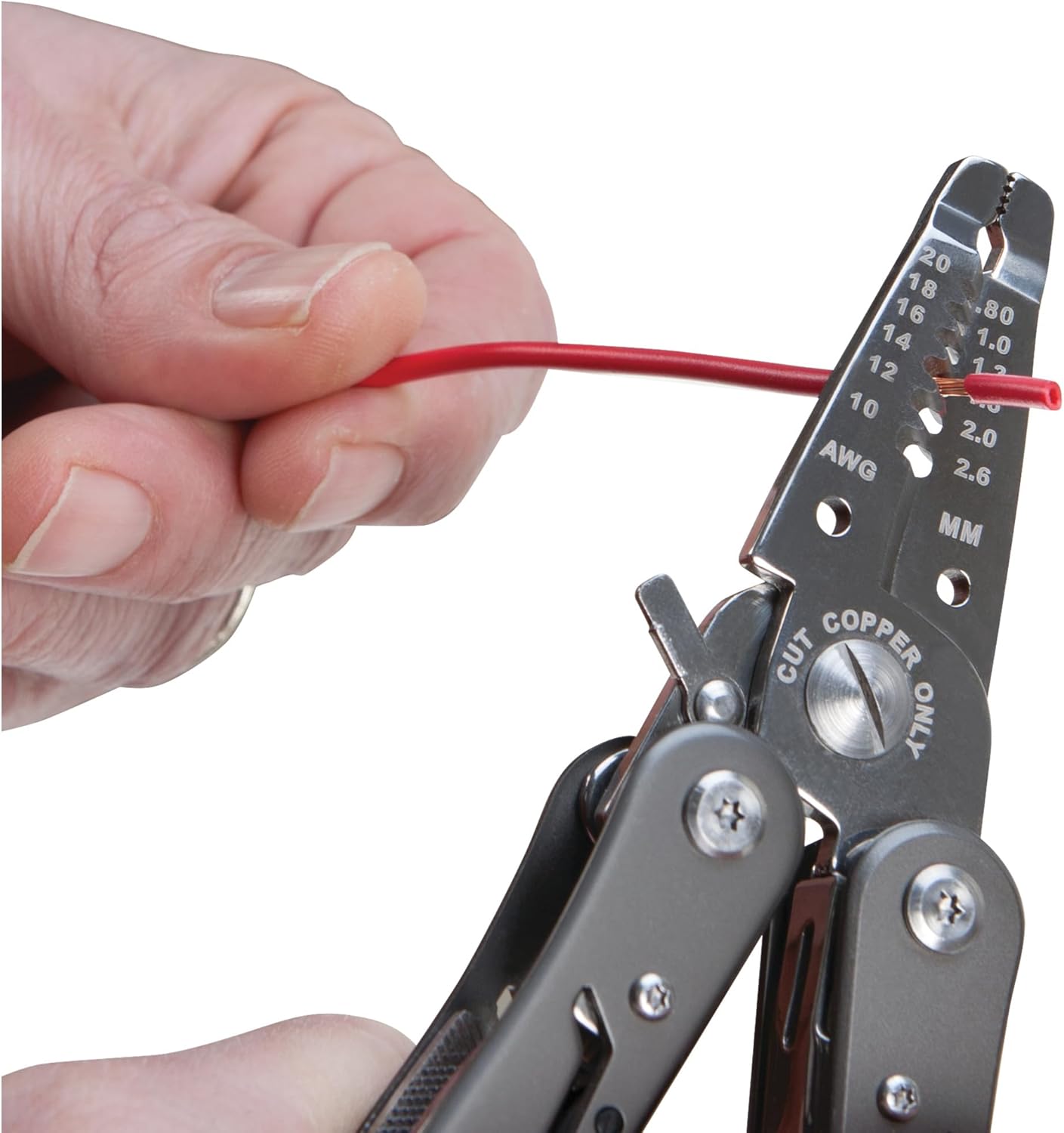 Performance Tool W86506 13-in-1 Electrician Multi-Tool (Wire Strippers, Long Nose Pilers, Wire Cutters and more) Strip & Cut 10 to 18 AWG Solid Wire