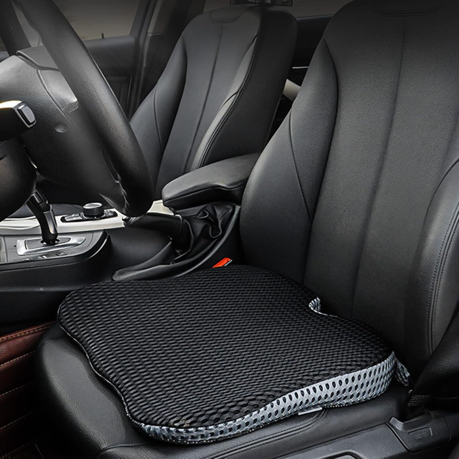 SANON Car Seat Cushion, Memory Foam Seat Pad Front Seat Wedge Mat