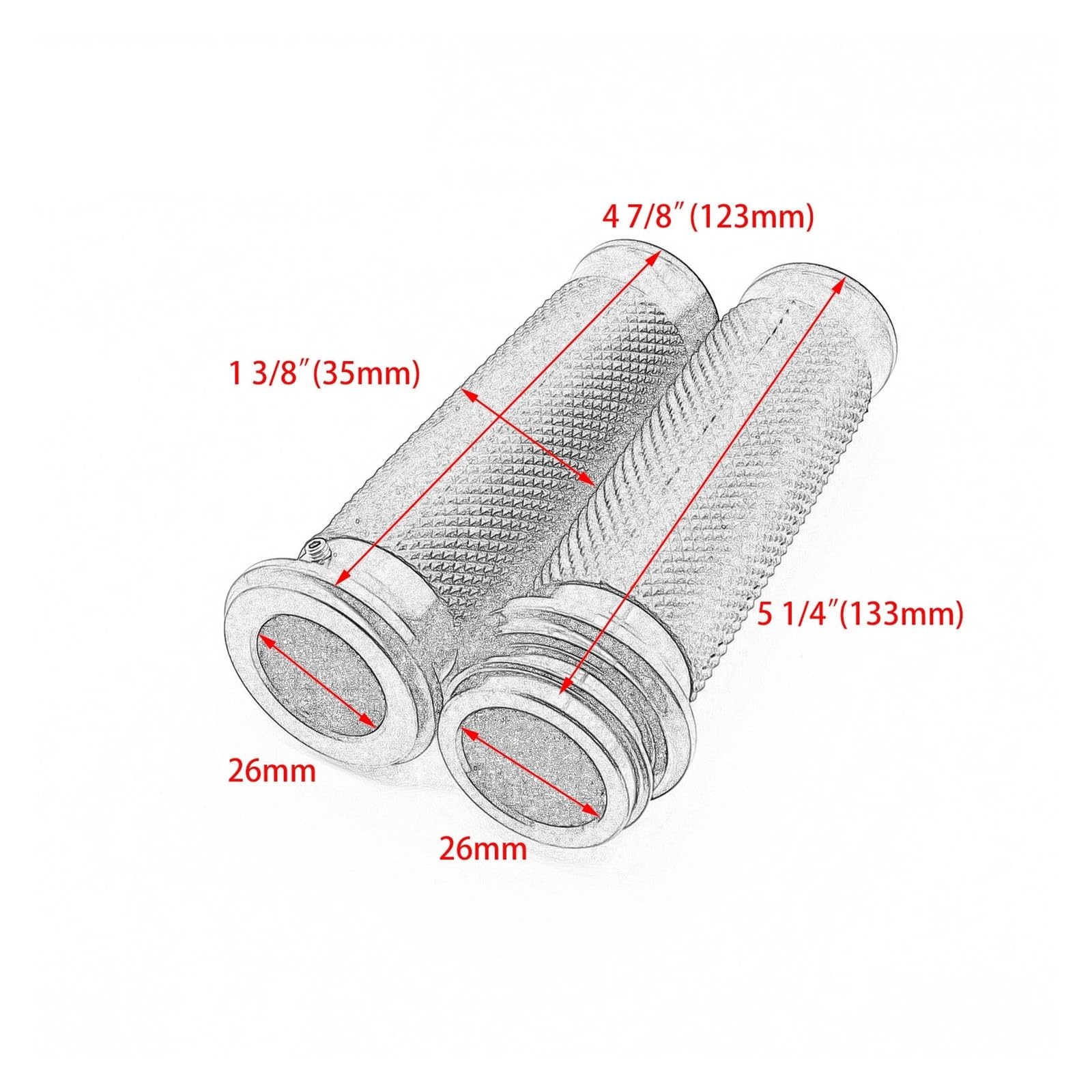 Moto 1 "25mm Acceleratore Elettronico Manopole Manubrio Per Har&ley Dyna Softail Fat Boy Touring CVO Road King Street Glide Manopole manubrio
