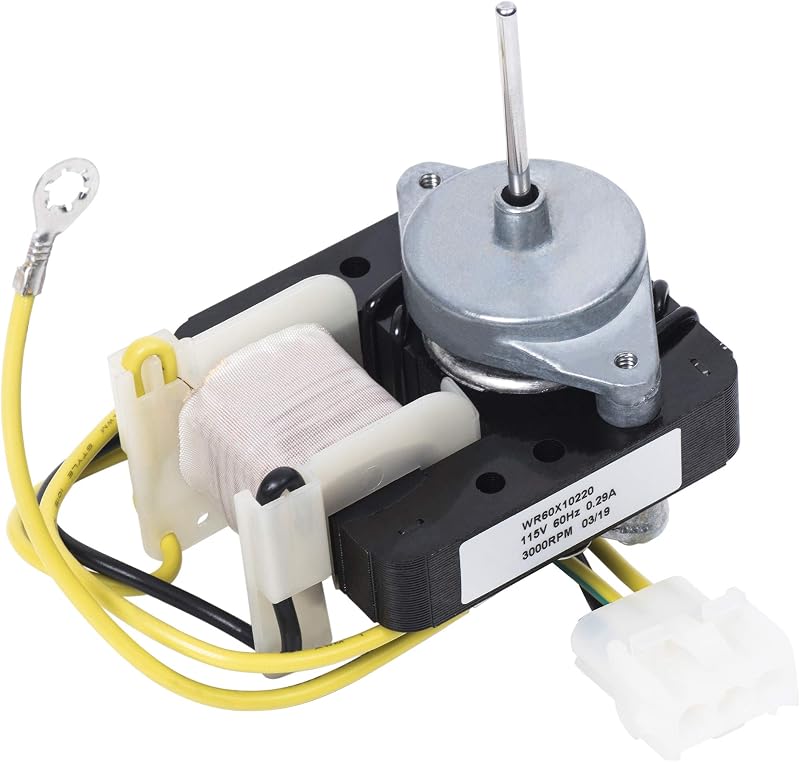 WR60X10220 Refrigerator Condenser Fan Motor Replacement by BlueStars | Compatible with GE Hotpoint Refrigerators - Replaces PS1766247 AP4298602 WR60X10171 WR60X10133 1257132 AH1766247 EA1766247